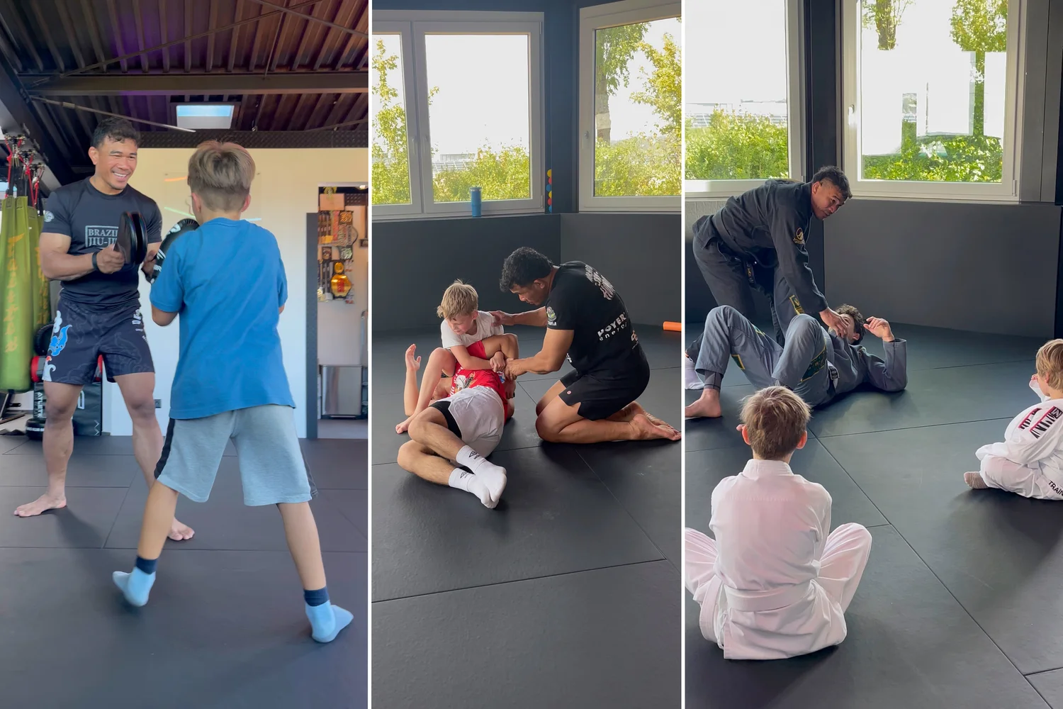 Kinder beim Technik- und Partnertraining