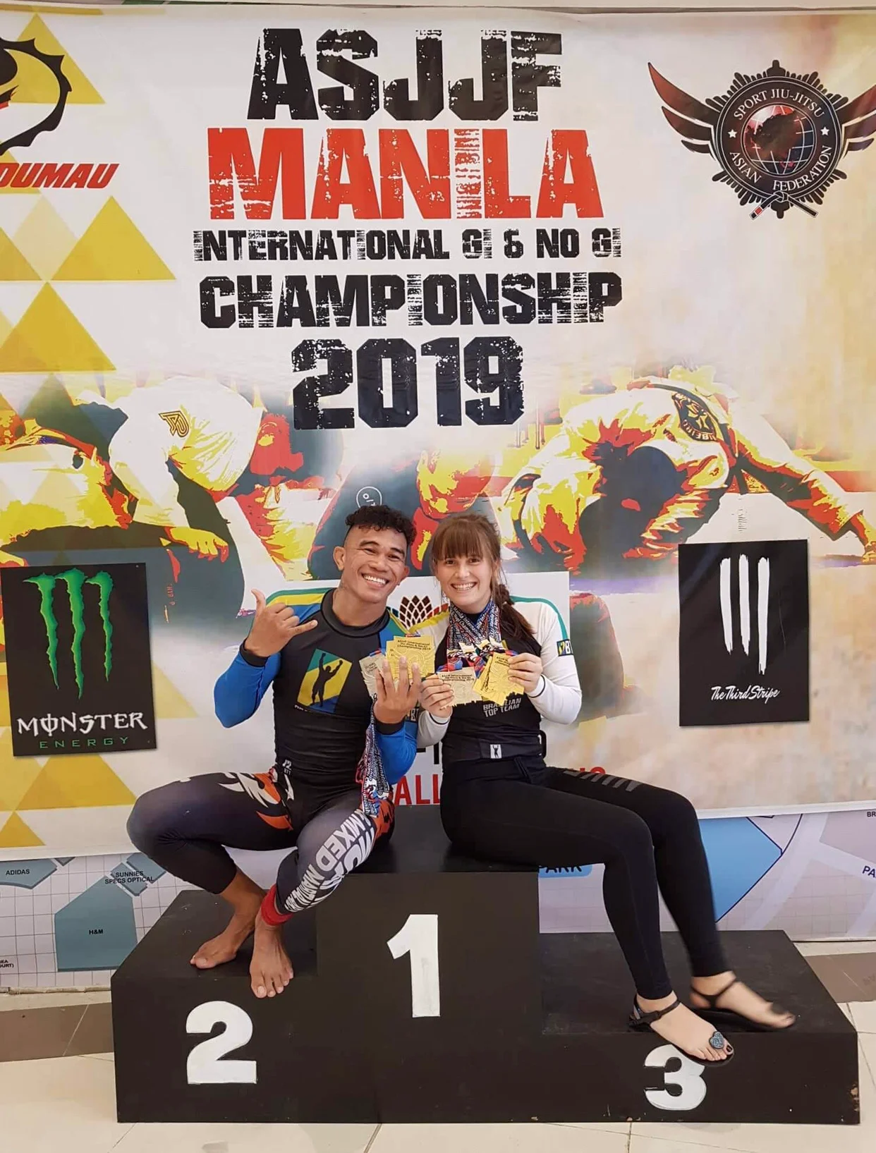 Jun und Kim bei der ASJJF Manila International Championship