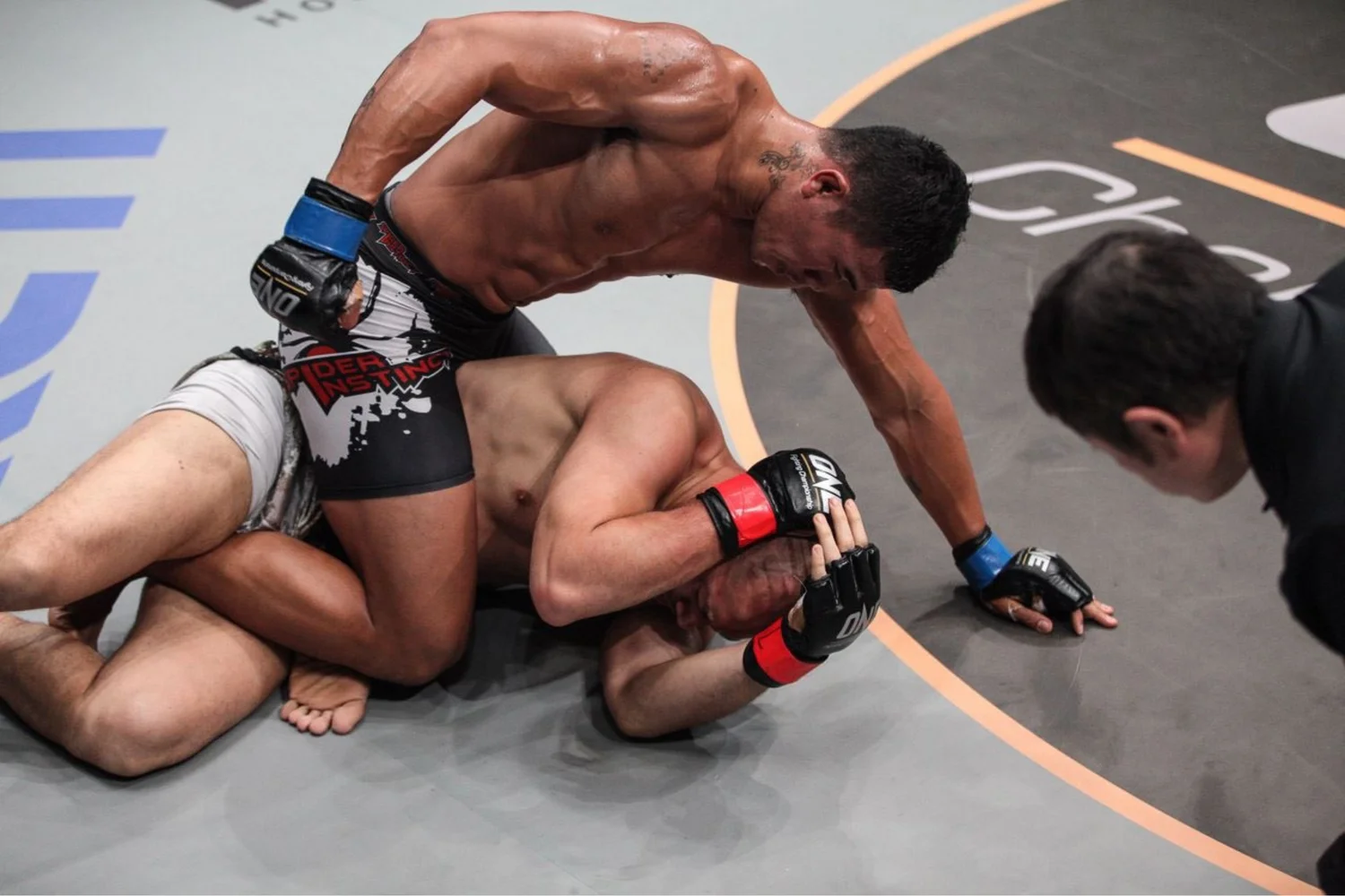 Ground-and-Pound im MMA: Athlet in dominanter Oberlage